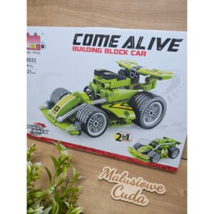 Alternative view of Klocki Auto ComeAlive pull&back 60033 zielone 221 elem.