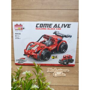 Klocki Auto ComeAlive pull&back 60036 czerwone 215 elem.