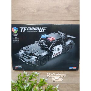 Klocki Auto Technique NO.48014 czarne Policja 487 elem.