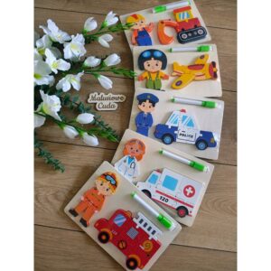 Alternative view of Układanka / puzzle 22x15cm koparka