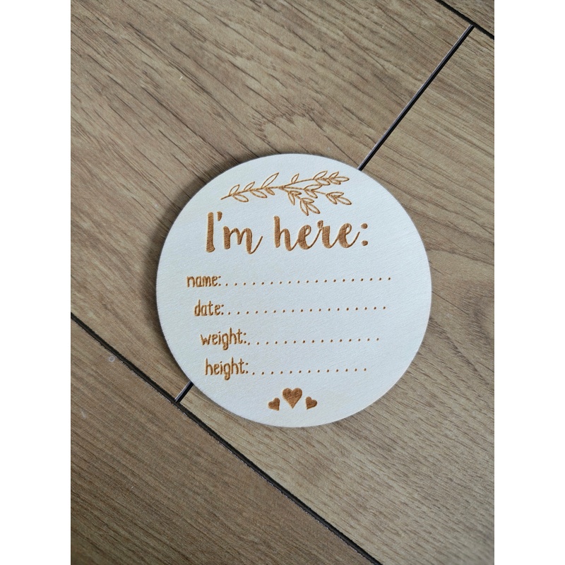Karta do zdjęć "I'm here"