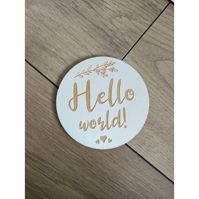 Karta do zdjęć "Hello world''