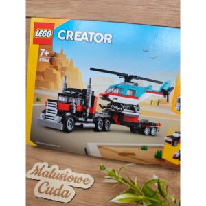 Alternative view of Klocki LEGO Creator 31146 | Ciężarówka z platformą i helikopterem 270 elem.