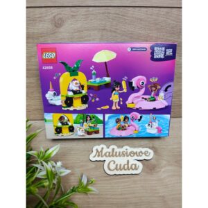 Alternative view of Klocki LEGO Friends 42658 | Impreza Na Basenie z Jednorożcem i Flamingiem 99 elem.