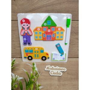 Układanka / puzzle 22x22cm szkoła