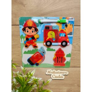 Układanka / puzzle kolorowe 22x22cm straż