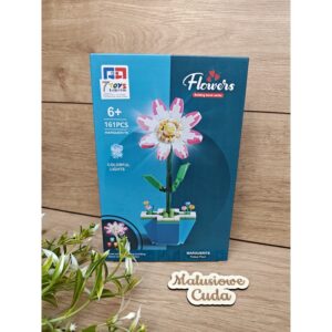 Klocki Kwiatek LED różowy 161 elem.