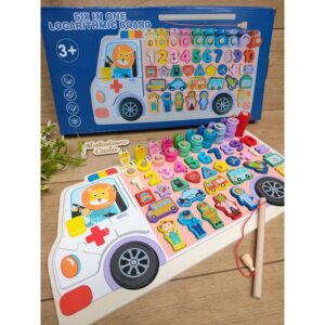 Układanka drewniana / sorter AMBULANS / KARETKA