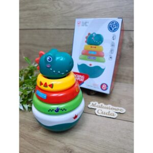 Piramidka sensoryczna Wańka Wstańka Dinozaur 6m+