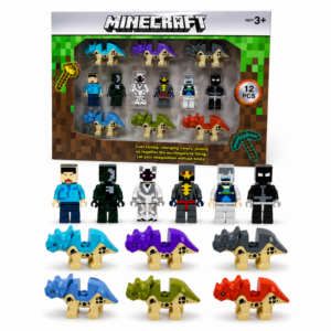 Figurki małe Minecraft MyWorld dinozaury 12 szt.