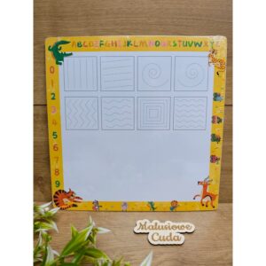 Alternative view of Układanka sorter zegar 30x30cm - łąka